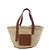 Borsa LOEWE Basket Large in rafia x pelle Beige x Brown