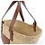 Borsa LOEWE Basket Large in rafia x pelle Beige x Brown - vista 3