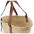 Borsa LOEWE Basket Large in rafia x pelle Beige x Brown - vista 5