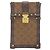 Borsa a tracolla Louis Vuitton Monogram Reverse Pochette Trunk Verticale Marrone