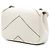 Borsa a tracolla Chanel Small Macro Chevron Caviar bianca Bianco - vista 2