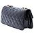 Borsa a tracolla Chanel Quilted Patent Glitter Evening Star East West Flap Nera Nero - vista 2