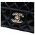 Borsa a tracolla Chanel Quilted Patent Glitter Evening Star East West Flap Nera Nero - vista 5