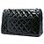 Borsa a tracolla Chanel Reissue 2.55 Double Flap 226 in vernice matelassé blu - vista 2