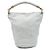 Borsa bucket Chanel CC in vitello bianca Bianco