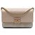 Borsa a tracolla Chanel Small CC Stitched Caviar and Suede Lady Coco Flap Beige