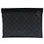 Borsa a pochette Louis Vuitton Monogram Eclipse Discovery Pochette GM nera Nero