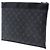 Borsa a pochette Louis Vuitton Monogram Eclipse Discovery Pochette GM nera Nero - vista 2