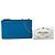 Double Borsa a tracolla Prada City Calf con doppia zip, blu - vista 7
