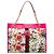 Tote Gucci Large Canvas Web Flora Rajah Bianco