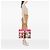 Tote Gucci Large Canvas Web Flora Rajah Bianco - vista 6