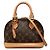 Borsa Satchel Louis Vuitton Monogram Alma BB Marrone