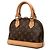 Borsa Satchel Louis Vuitton Monogram Alma BB Marrone - vista 2