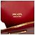 Borsa porta cellulare Prada Saffiano rossa con zip Rosso - vista 5