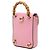 Borsa Mini Bamboo in pelle di vitello rosa Gucci - vista 2