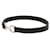 Black Hermès Swift Palladium Plated Pavane Double Tour Bracelet  - view 2