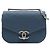 Borsa Chanel Small Caviar Paris Cuba Thread Around Flap Satchel Blu