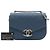 Borsa Chanel Small Caviar Paris Cuba Thread Around Flap Satchel Blu - vista 7
