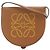Borsa a tracolla LOEWE Mini Anagram Heel in vitello liscio marrone