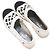 Chanel Woven Cap-Toe Espadrille Flats White & Black Größe 38 Weiß - Ansicht 3