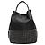 Borsa bucket in pelle borchiata Burberry nera Nero - vista 2