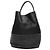 Borsa bucket in pelle borchiata Burberry nera Nero - vista 4