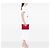 Clutch Chanel Medium Quilted Lambskin O Case Rossa Rosso - vista 5