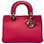 Borsa Diorissimo Mini Satchel in pelle rosa Dior