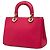 Borsa Diorissimo Mini Satchel in pelle rosa Dior - vista 2