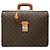 Borsa Business Louis Vuitton Monogram Serviette Fermoir Marrone