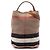 Borsa a secchiello satchel Burberry Ashby Medium Mega Check Canvas Marrone
