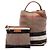 Borsa a secchiello satchel Burberry Ashby Medium Mega Check Canvas Marrone - vista 7