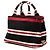 Borsa Tote Satchel Prada Small Canvas Canapa Logo Stripes Nera Nero - vista 2
