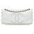 Sac à épaule Chanel Flap Pearl Obsession en agneau blanc