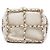 Weiße Chanel Mini Lambskin CC Chain Frame Drawstring Bucket Bag - Ansicht 3