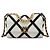 Borsa Chanel 19 Flap Satchel Medium in pelle di vitello crochet bianca Bianco