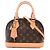 Borsa Satchel Louis Vuitton Monogram Alma BB Marrone