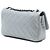 Borsa a tracolla Chanel Medium Quilted Coco Pleats in vitello grigio con catena - vista 2