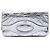 Clutch Chanel 31 in vitello metallizzato matelassé argento