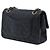 Borsa a tracolla Chanel Small Classic Double Flap in pelle di agnello nera Nero - vista 2