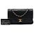 Borsa a tracolla Chanel Small Classic Double Flap in pelle di agnello nera Nero - vista 7