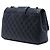 Borsa a tracolla Chanel Large Quilted Lambskin Elementary Chic Flap Blu - vista 2