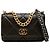 Borsa Chanel 19 Wallet on Chain in pelle d'agnello matelassé marrone