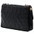 Black Chanel gesteppte Lammleder Schultertasche mit Quaste Schwarz - Ansicht 2