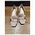 Zapatos de tacón Gucci Marmont con flecos en ante rosa - vista 12
