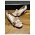Zapatos de tacón Gucci Marmont con flecos en ante rosa - vista 6