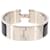 Bracelet Hermès Clic Clac H Noir Argenté  - vue 2