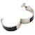 Bracelet Hermès Clic Clac H Noir Argenté  - vue 4