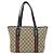 Borsa a mano Gucci in tela GG beige e marrone - vista 2