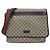 Borsa a tracolla Gucci 189748 F0OHR Beige Marrone scuro